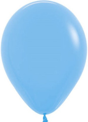 S Шар (5''/13 см) Голубой (040), пастель, 100 шт. (105040)